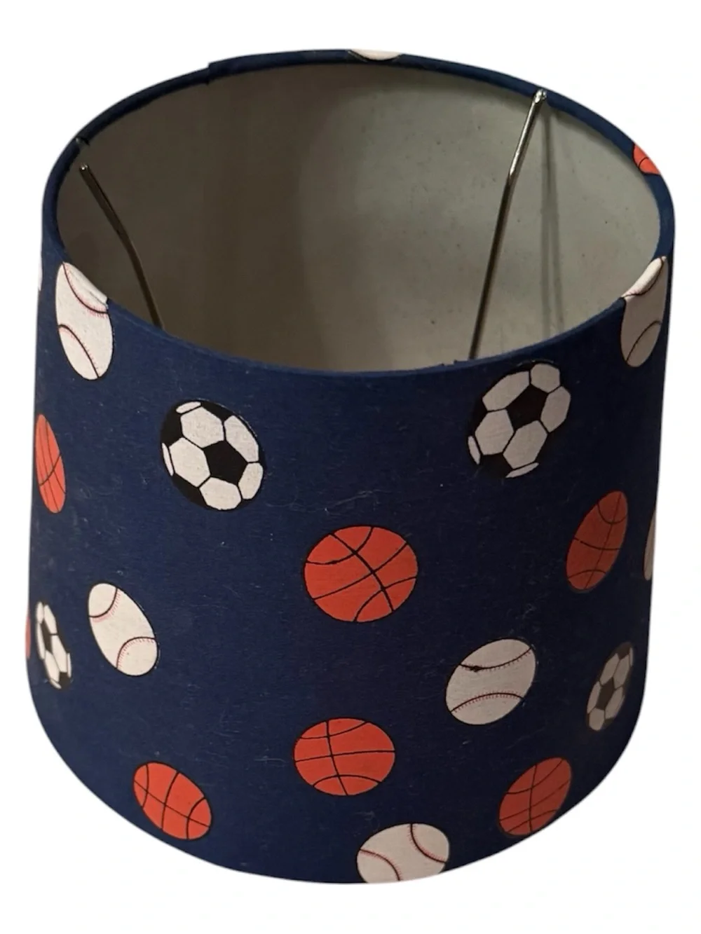 Fabric Sports Pattern Navy Lampshade only - Unbranded